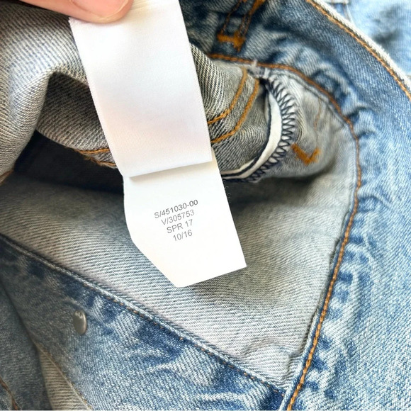 Kids Gap Asymmetrical Patchwork Distressed Jean Trucker Jacket - Picture 14 of 14